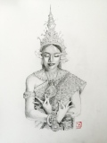 Danseuse du ballet classique de selepak khmer - Ballet classique Khmer