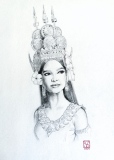 Portrait d'une Apsara - Ballet classique Khmer